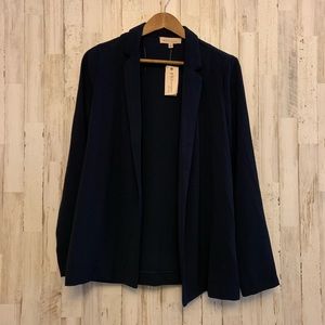 Black Philosphy Blazer Style Lightweight Jacket